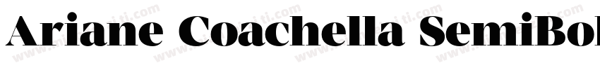 Ariane Coachella SemiBold字体转换